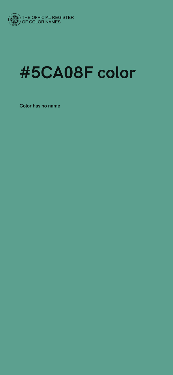 #5CA08F color image