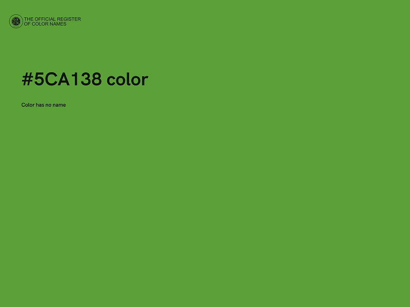 #5CA138 color image