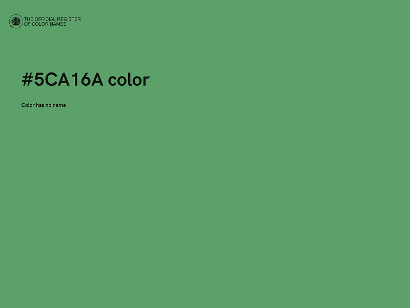 #5CA16A color image