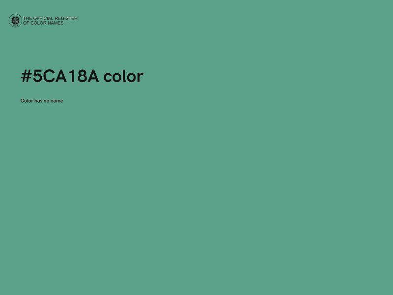 #5CA18A color image