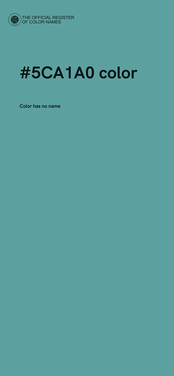 #5CA1A0 color image