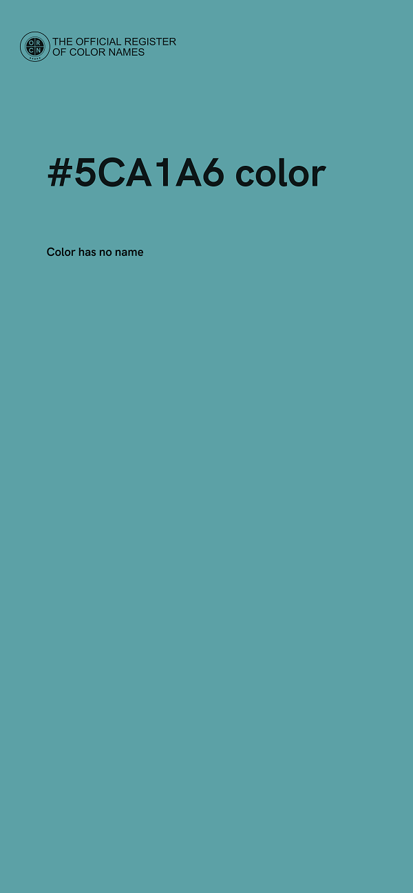 #5CA1A6 color image