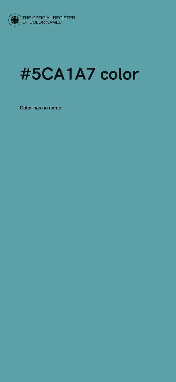 #5CA1A7 color image