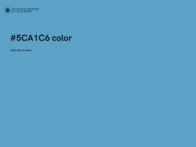 #5CA1C6 color image