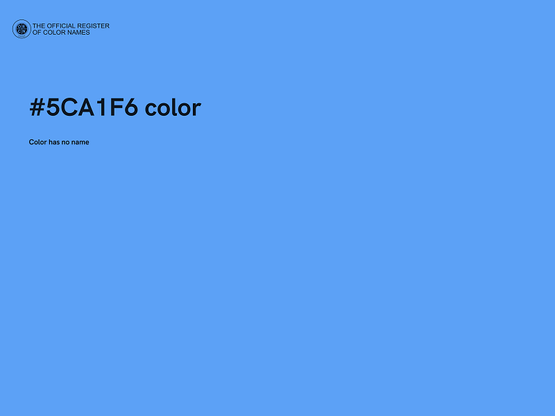 #5CA1F6 color image