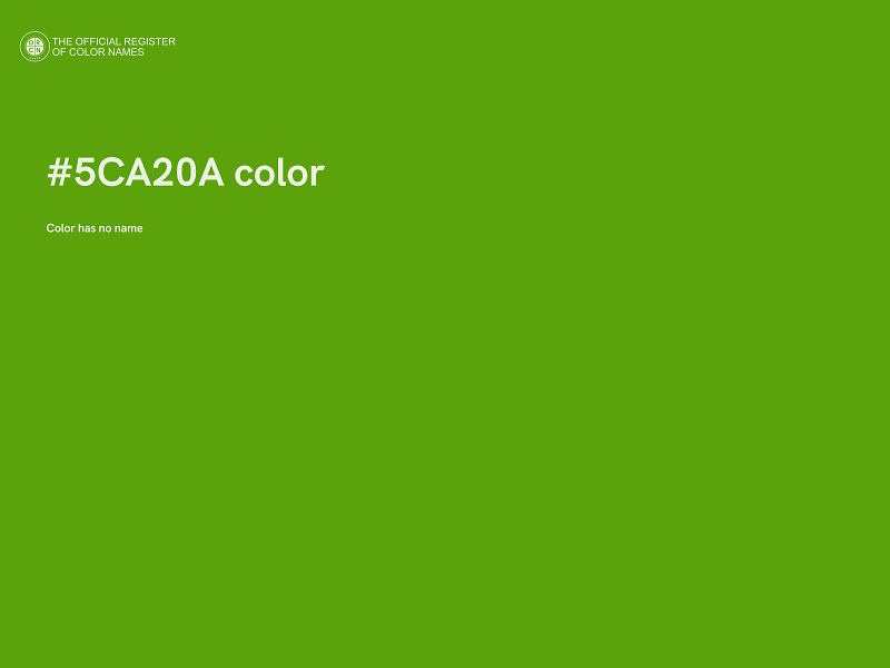 #5CA20A color image