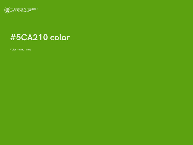 #5CA210 color image