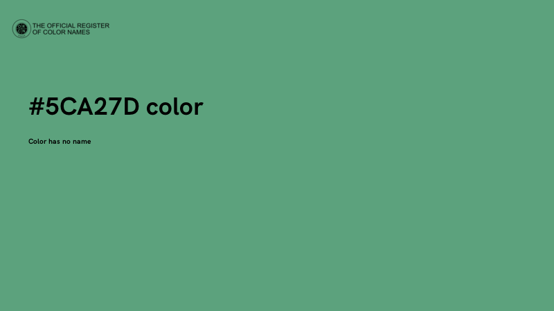 #5CA27D color image