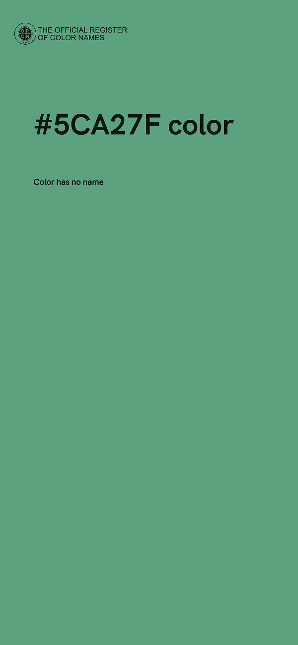 #5CA27F color image