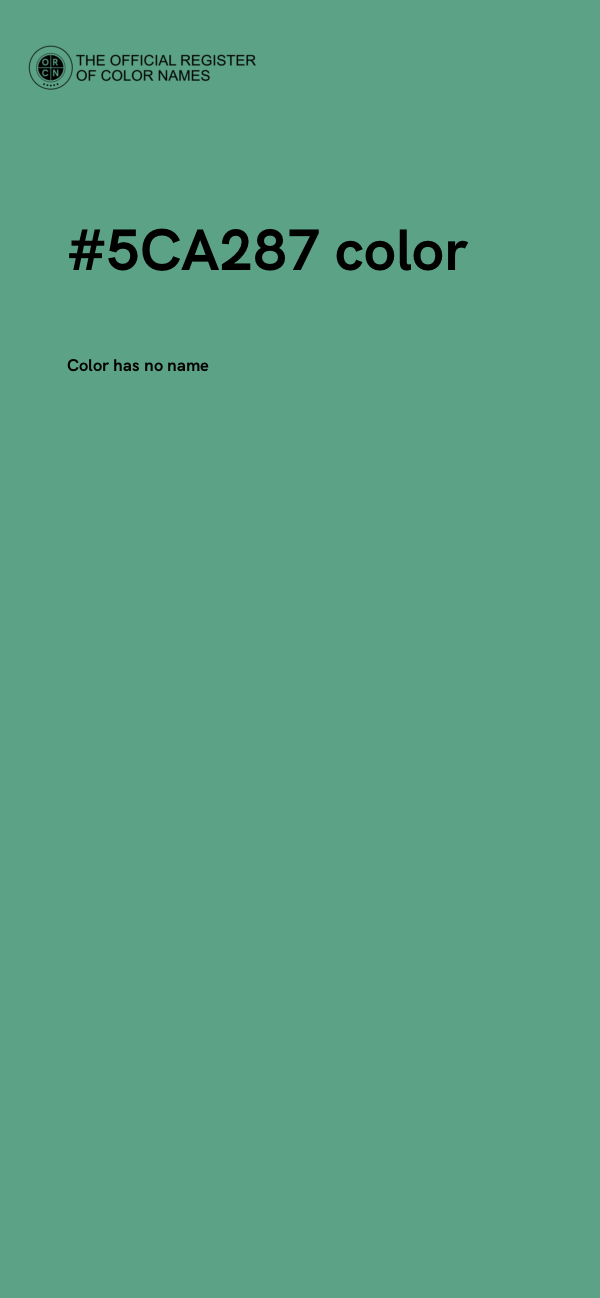 #5CA287 color image