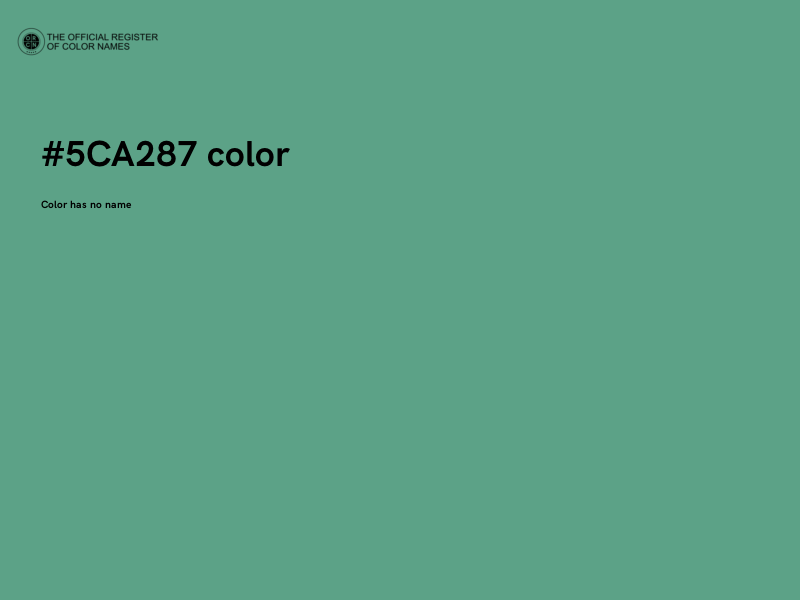 #5CA287 color image