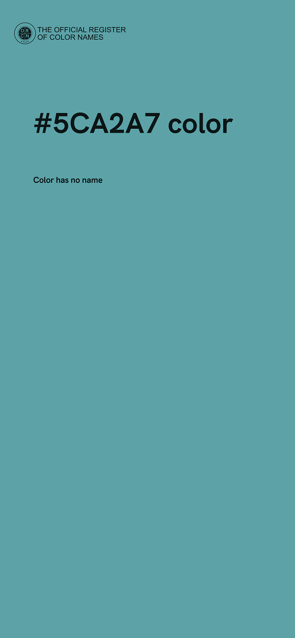 #5CA2A7 color image