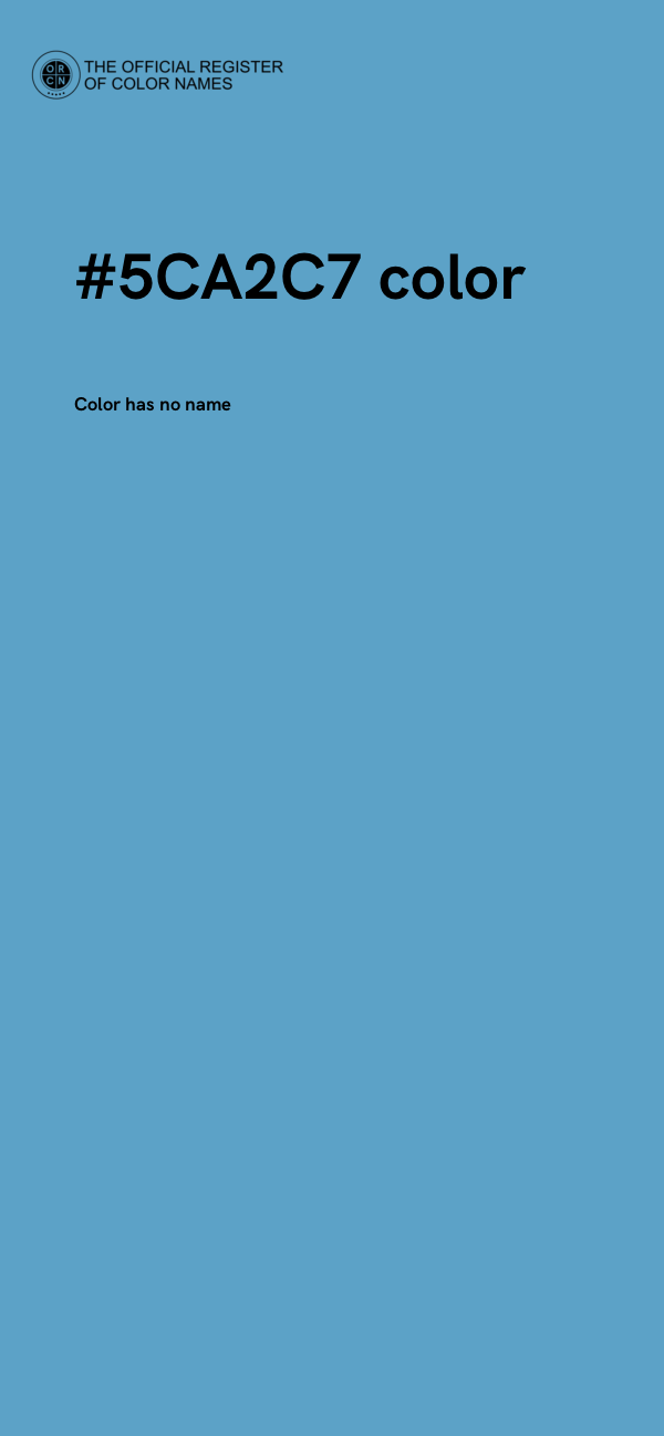 #5CA2C7 color image