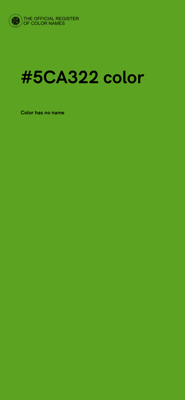#5CA322 color image