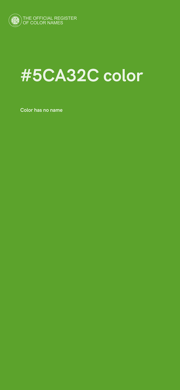 #5CA32C color image