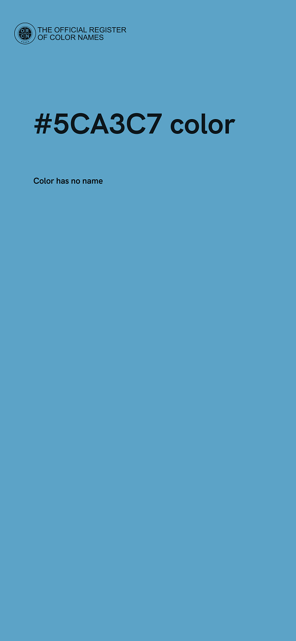 #5CA3C7 color image