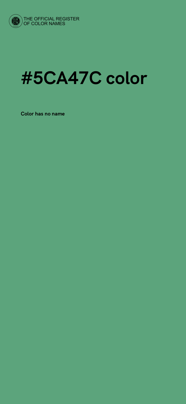 #5CA47C color image
