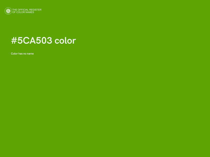 #5CA503 color image