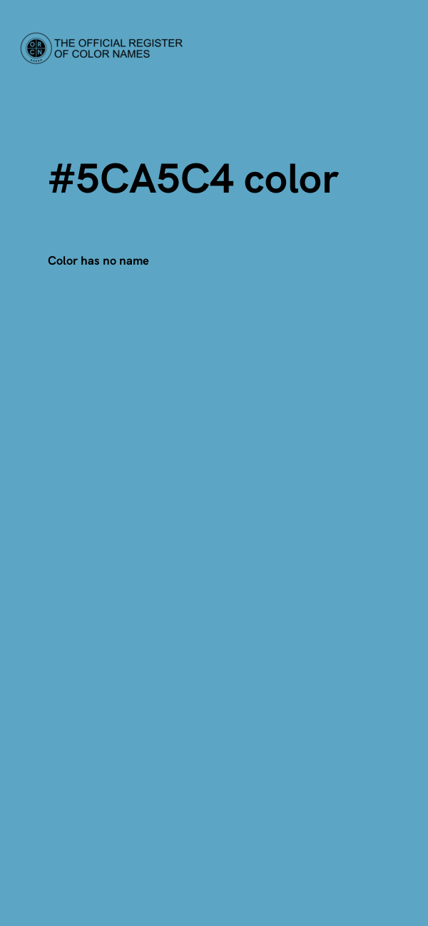#5CA5C4 color image