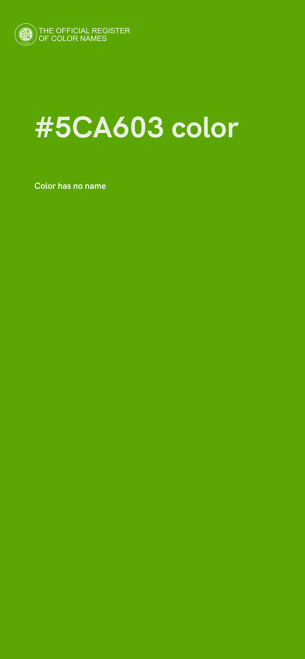 #5CA603 color image