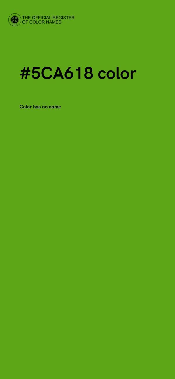 #5CA618 color image