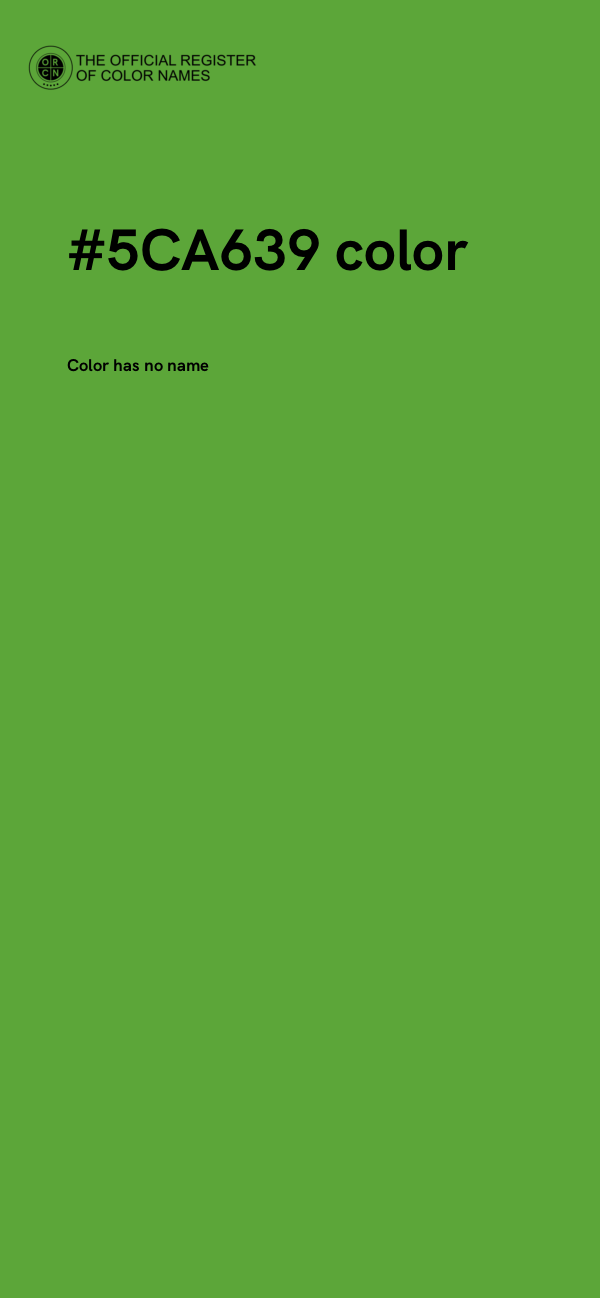 #5CA639 color image