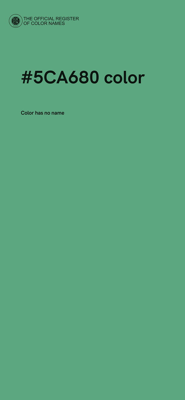 #5CA680 color image