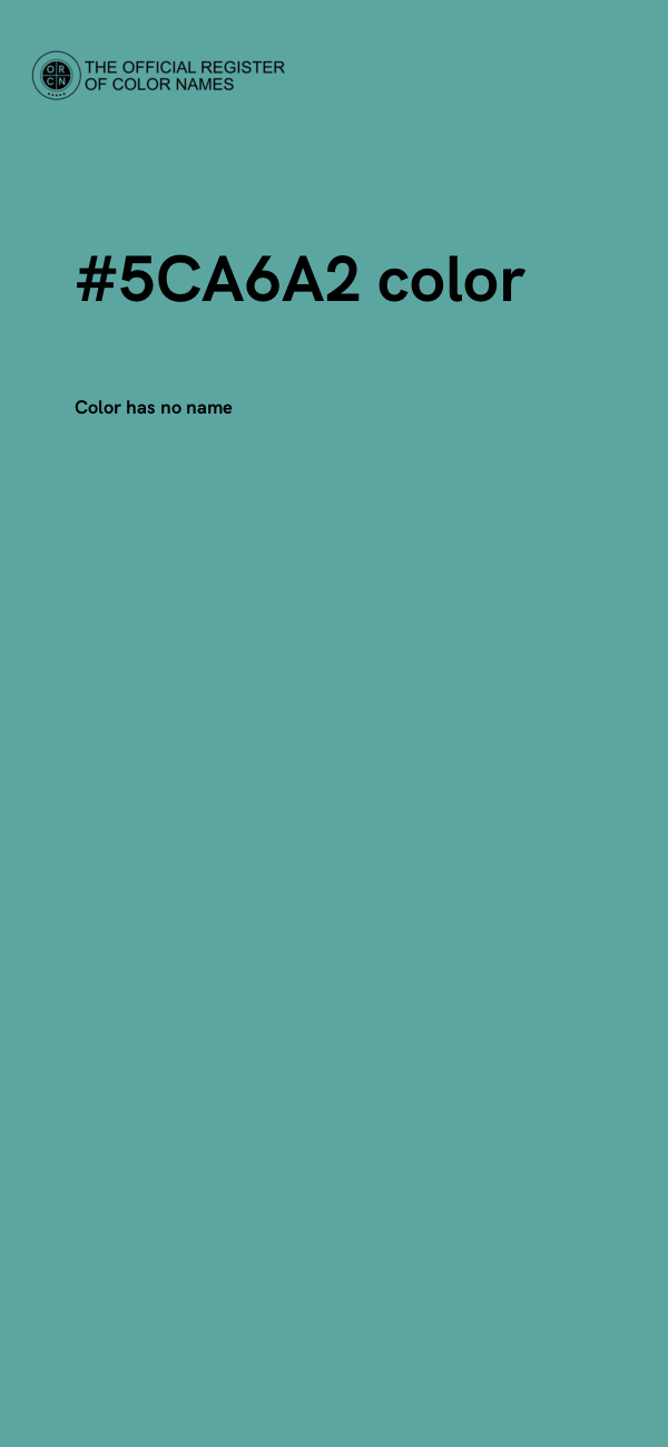 #5CA6A2 color image