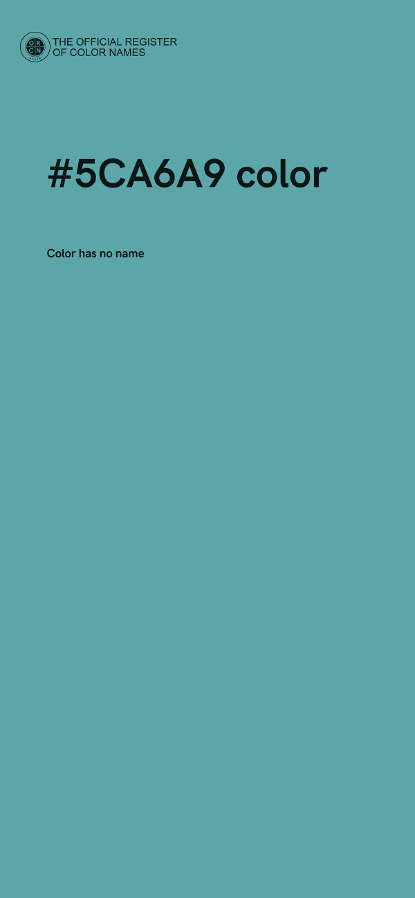 #5CA6A9 color image