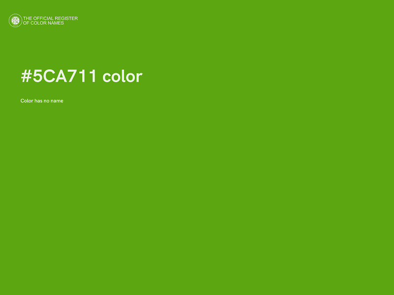 #5CA711 color image