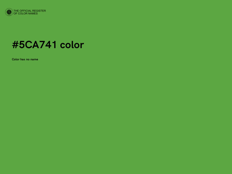 #5CA741 color image