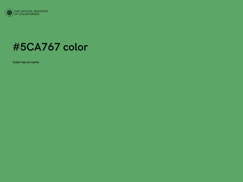 #5CA767 color image