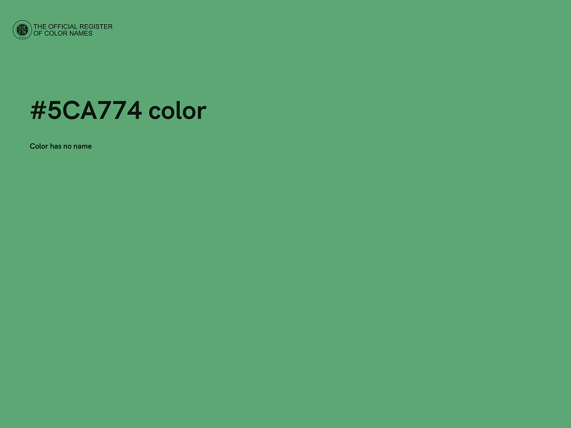 #5CA774 color image