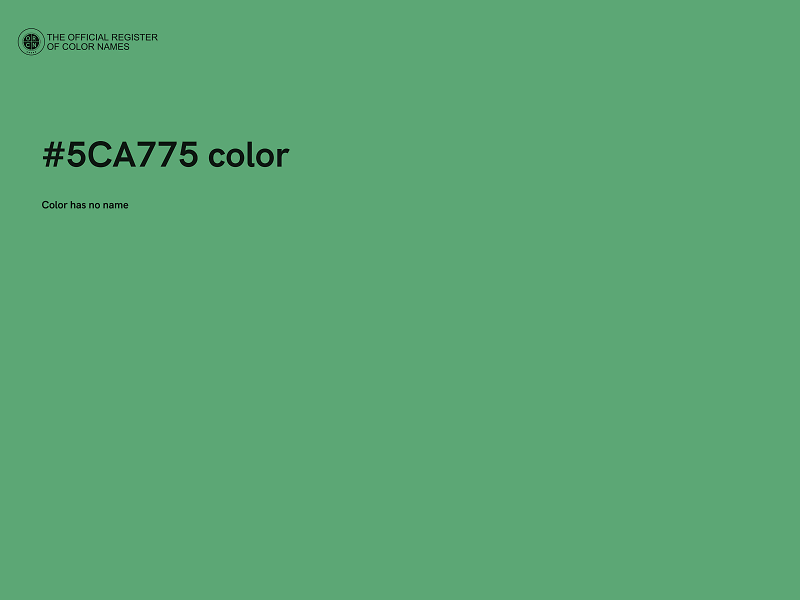 #5CA775 color image