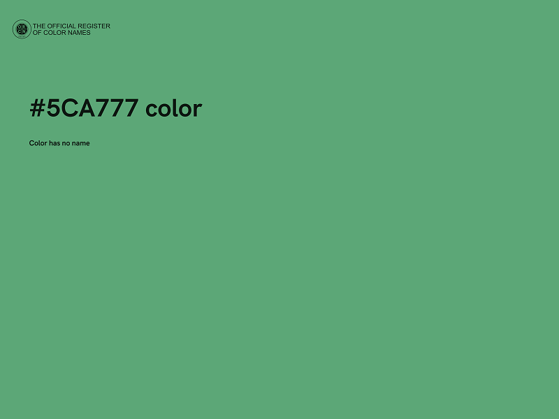 #5CA777 color image