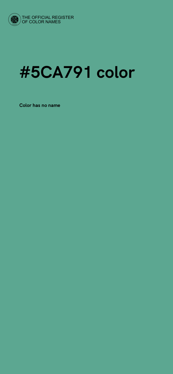 #5CA791 color image