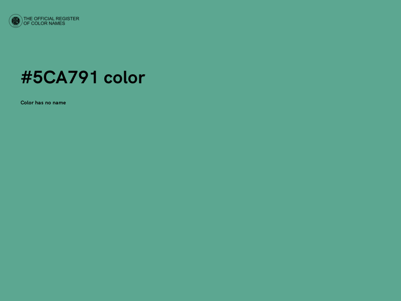 #5CA791 color image