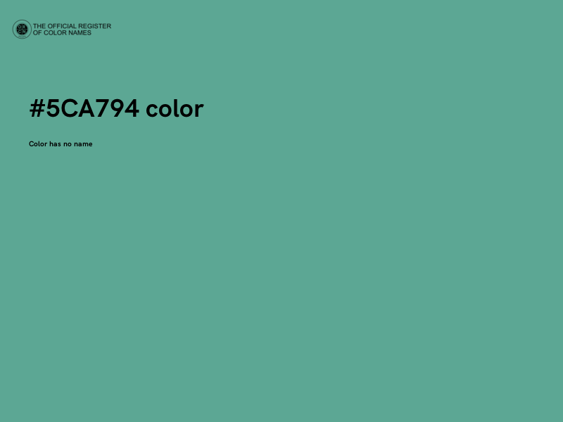 #5CA794 color image