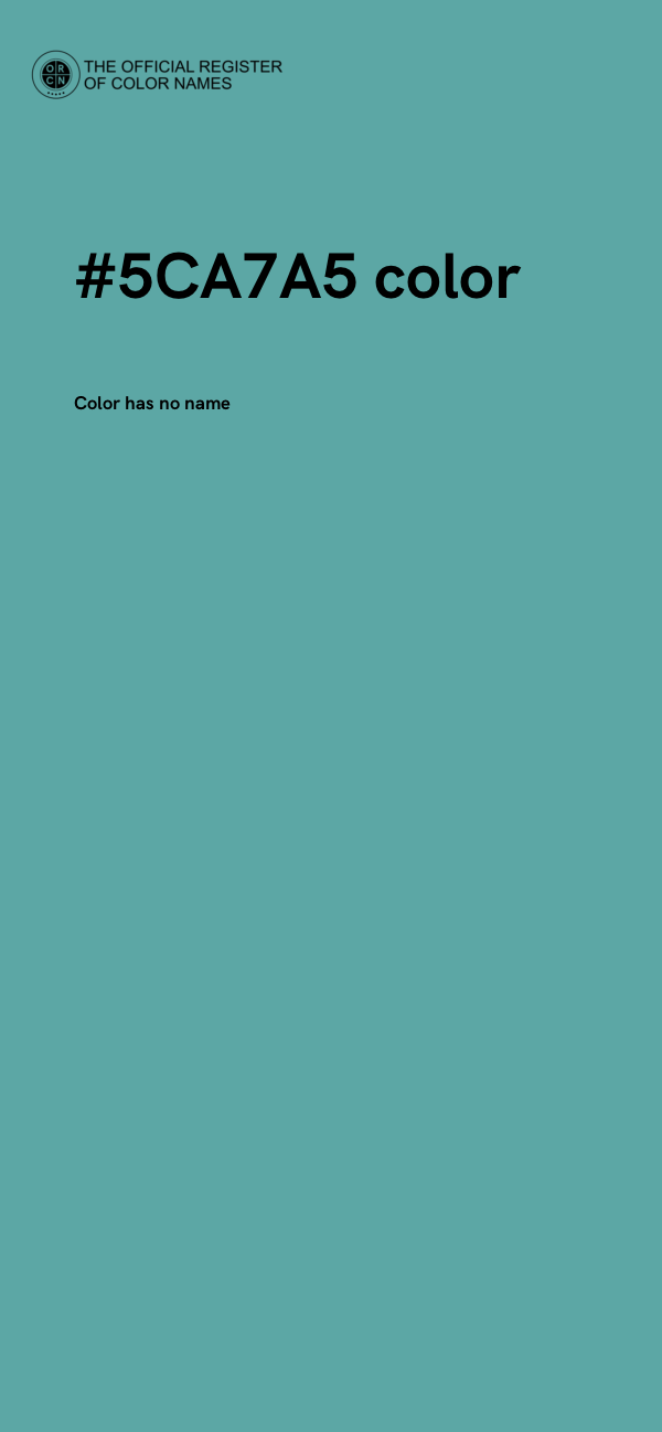 #5CA7A5 color image