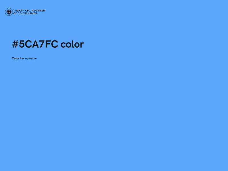 #5CA7FC color image