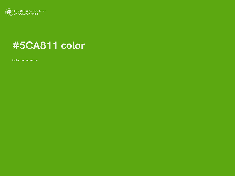 #5CA811 color image