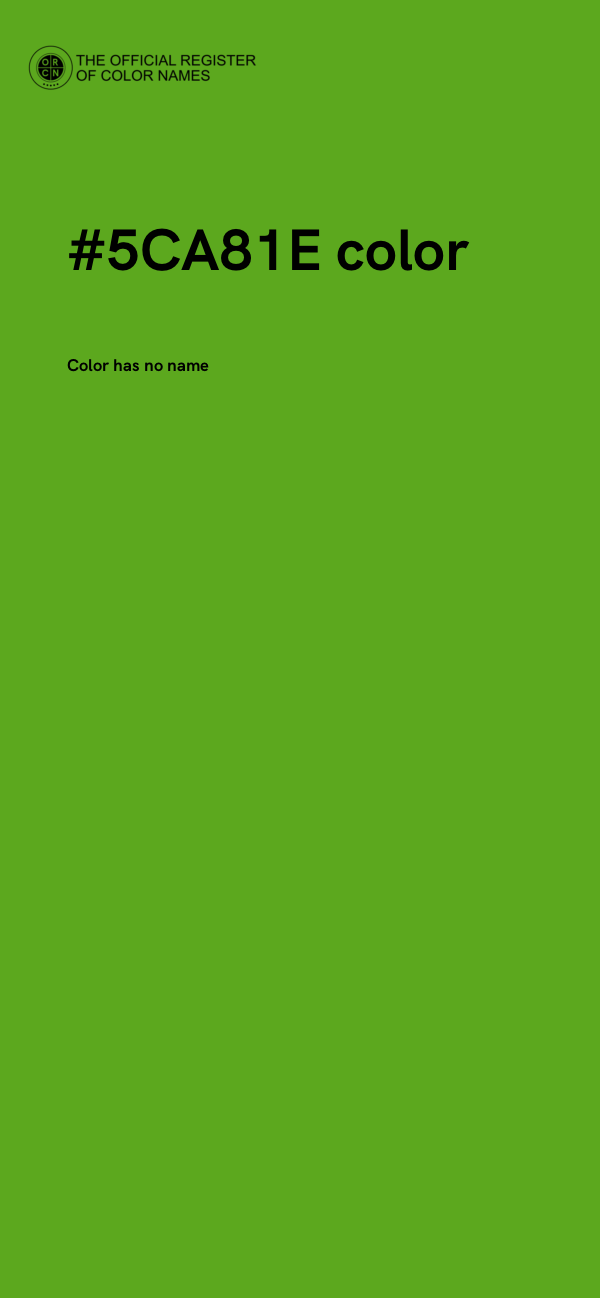 #5CA81E color image