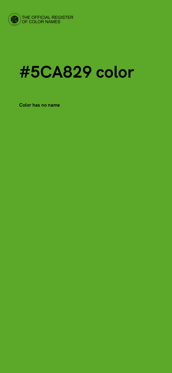 #5CA829 color image