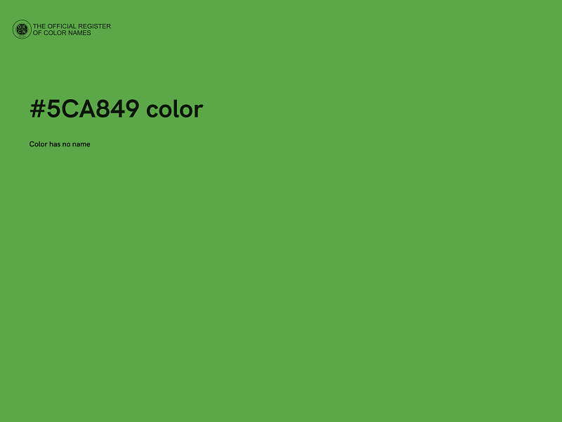 #5CA849 color image