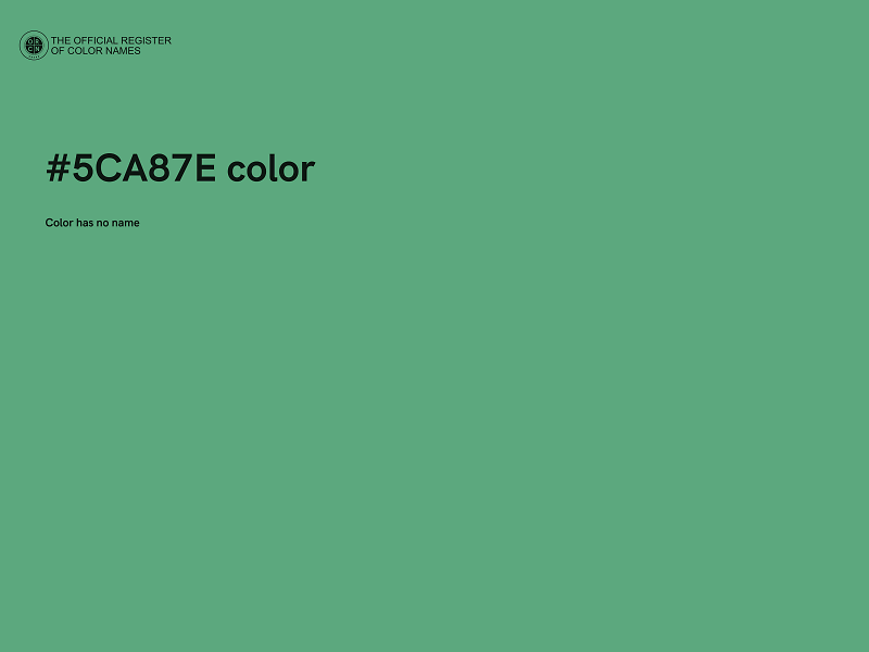 #5CA87E color image