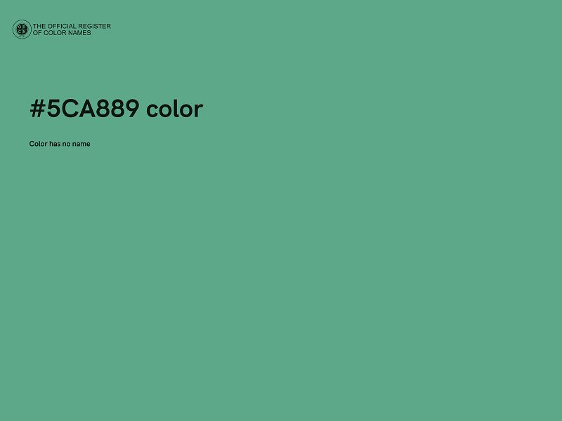 #5CA889 color image