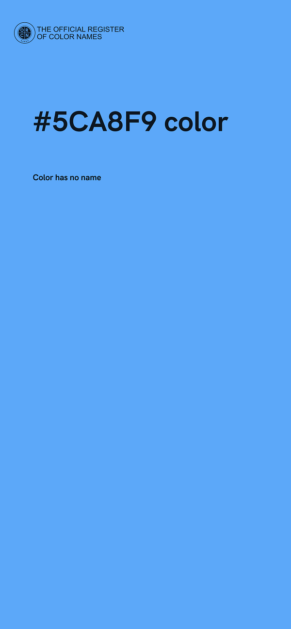 #5CA8F9 color image