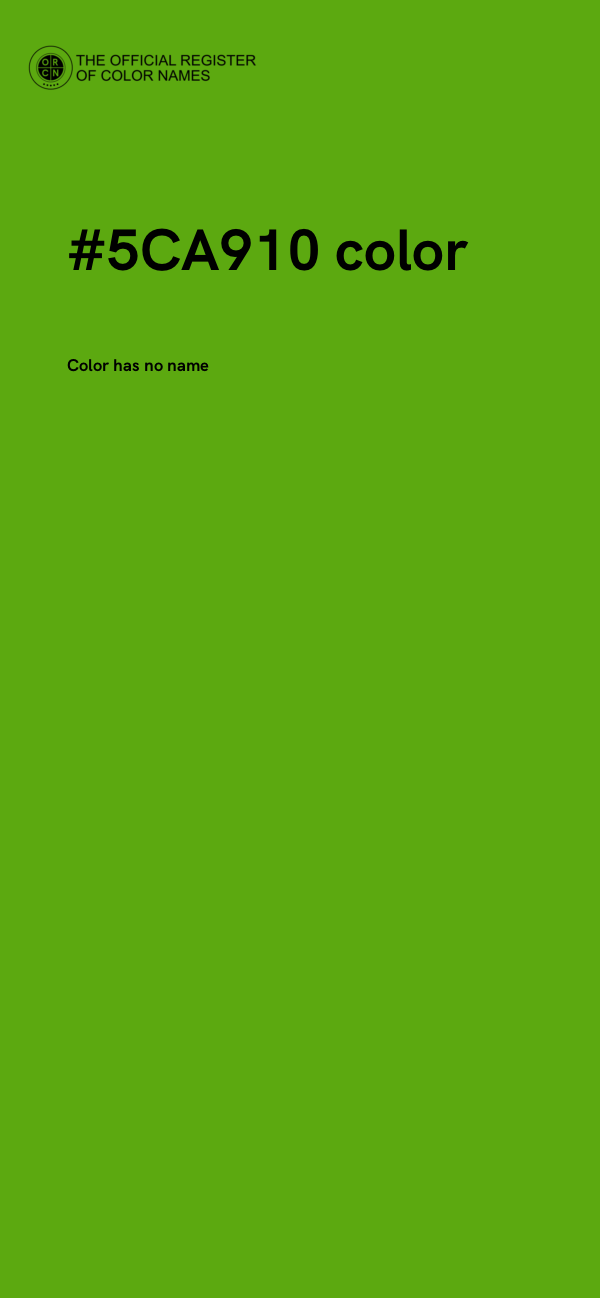 #5CA910 color image