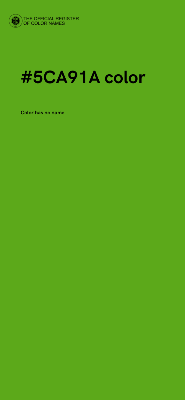 #5CA91A color image
