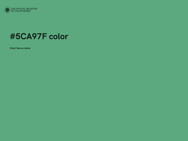 #5CA97F color image